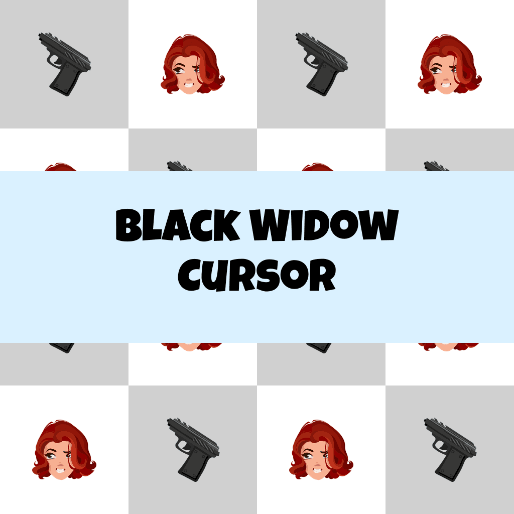 Preview Black Widow cursor custom cursor pack